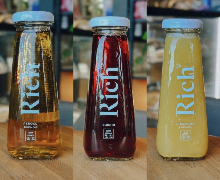 Сок Rich в стекле 0,2 л Кафе Фавела Обнинск