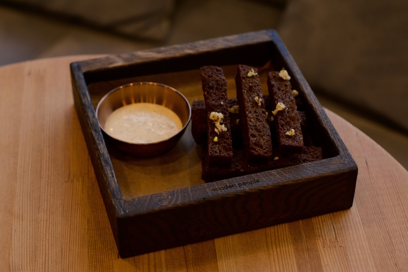 Гренки с соусом ранч Кафе Фавела Обнинск